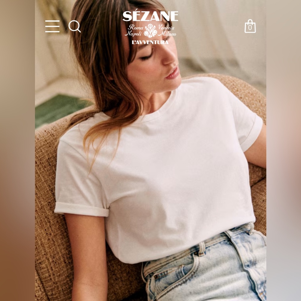 Sezane Conrad Shirt (White)